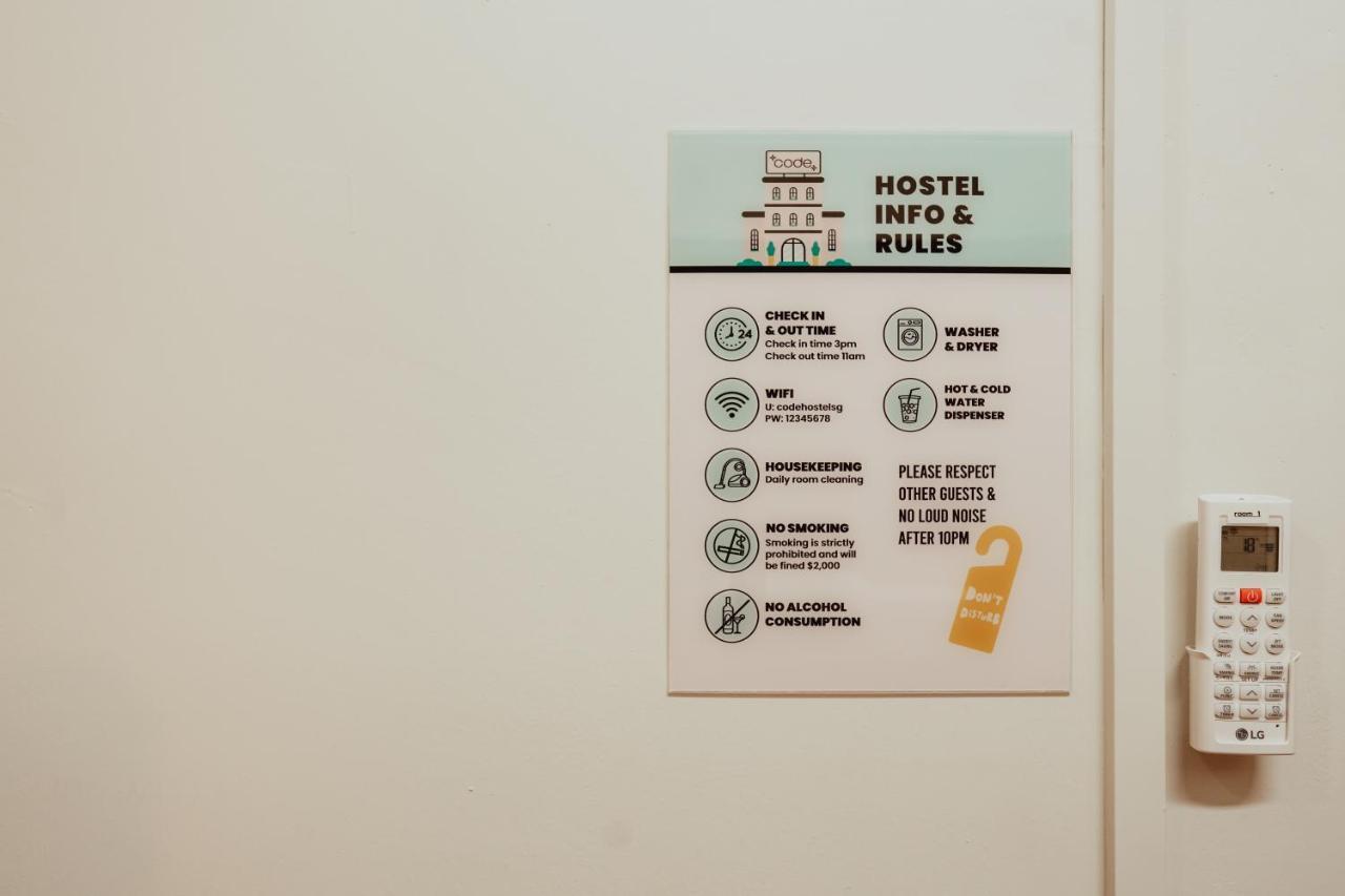 Code Hostel At Lavender Singapore Exteriör bild